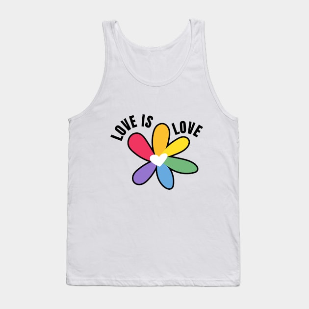 Love is Love daisy Tank Top by Pride.Supply